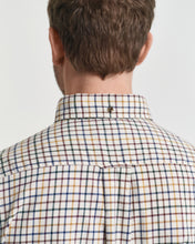 Load image into Gallery viewer, GANT - Regular Fit Tattersall Checked Twill Shirt, Mahogany Brown
