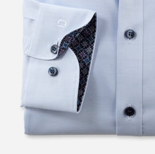 Load image into Gallery viewer, Olymp - Luxor Body Fit Self Print Shirt, Light Blue