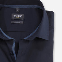 Load image into Gallery viewer, OLYMP - Luxor Modern Fit Navy Shirt