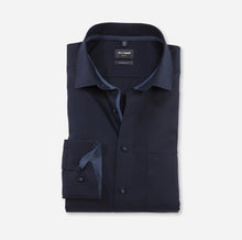 Load image into Gallery viewer, OLYMP - Luxor Modern Fit Navy Shirt