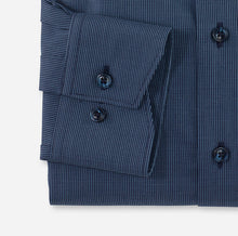 Load image into Gallery viewer, OLYMP - Luxor Modern Fit, Under Button Down, Cheque Blue