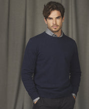 Load image into Gallery viewer, Magee - Cillian Crew Neck Jumper, Indigo Blue