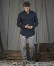Load image into Gallery viewer, Magee - Kilbeg Classic Washed Shirt, Navy