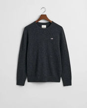 Load image into Gallery viewer, GANT - Extrafine Lambswool C-Neck, Dark Charcoal Melange