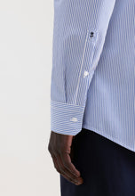 Load image into Gallery viewer, Seidensticker - Regular Fit Business Shirt, Mid-Blue Striped