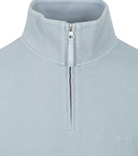 Load image into Gallery viewer, GANT - Waffle Texture Half Zip, Sweatshirt, Dove Blue (L Only)