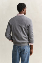 Load image into Gallery viewer, GANT - Classic Cotton V-Neck, Dark Grey Melange