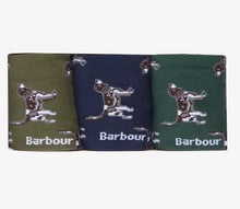 Load image into Gallery viewer, Barbour - Beagle Dog Sock Giftset, Navy / Green