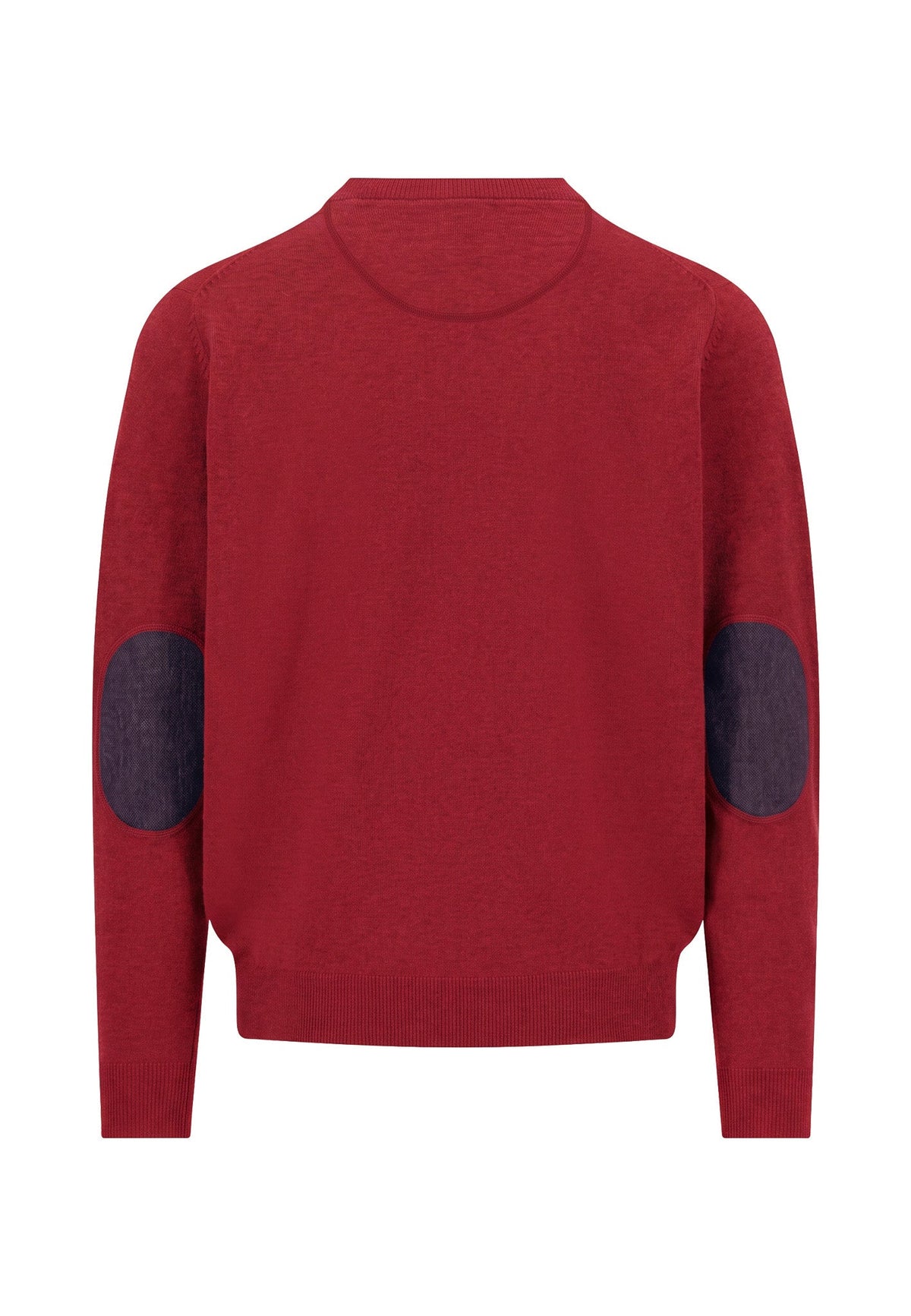 Fynch Hatton - Lambswool Knit Crew Neck, Brick