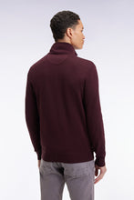 Load image into Gallery viewer, Eden Park - Wool Blend Trucker Neck Quarter-Zip, Burgundy