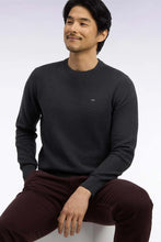 Load image into Gallery viewer, Eden Park - Honeycomb Cotton Round Neck, Dark Grey