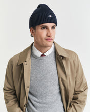 Load image into Gallery viewer, GANT - Cotton Blend Logo Beanie, Marine
