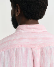 Load image into Gallery viewer, GANT - Reg Linen Linen Stripe Shirt, Geranium Pink