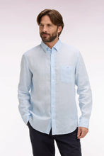 Load image into Gallery viewer, Eden Park - Linen Straight-Cut Shirt, Light Blue