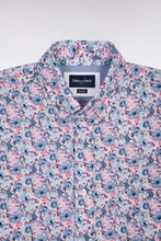 Load image into Gallery viewer, Eden Park - Short-Sleeve Cotton Shirt, Pink / Blue Floral