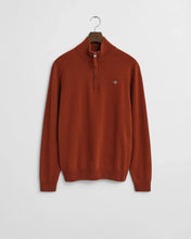 Load image into Gallery viewer, GANT- Superfine Lambswool Half Zip, Modern Rust