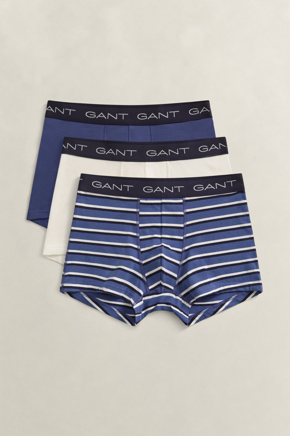 GANT - Striped Trunk 3-pack, Vintage Blue