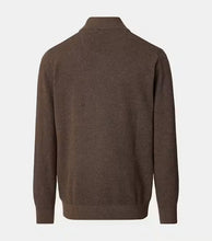 Load image into Gallery viewer, Casa Moda - Knit Troyer Half-Zip Sweater, Walnut