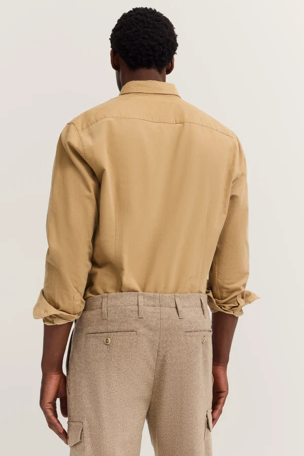 Bugatti - Corduroy Button Down Shirt, Sand