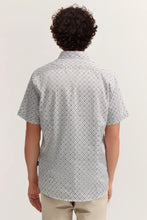 Load image into Gallery viewer, Bugatti - Short-Sleeved Button Down Shirt, Olive Micro-pattern