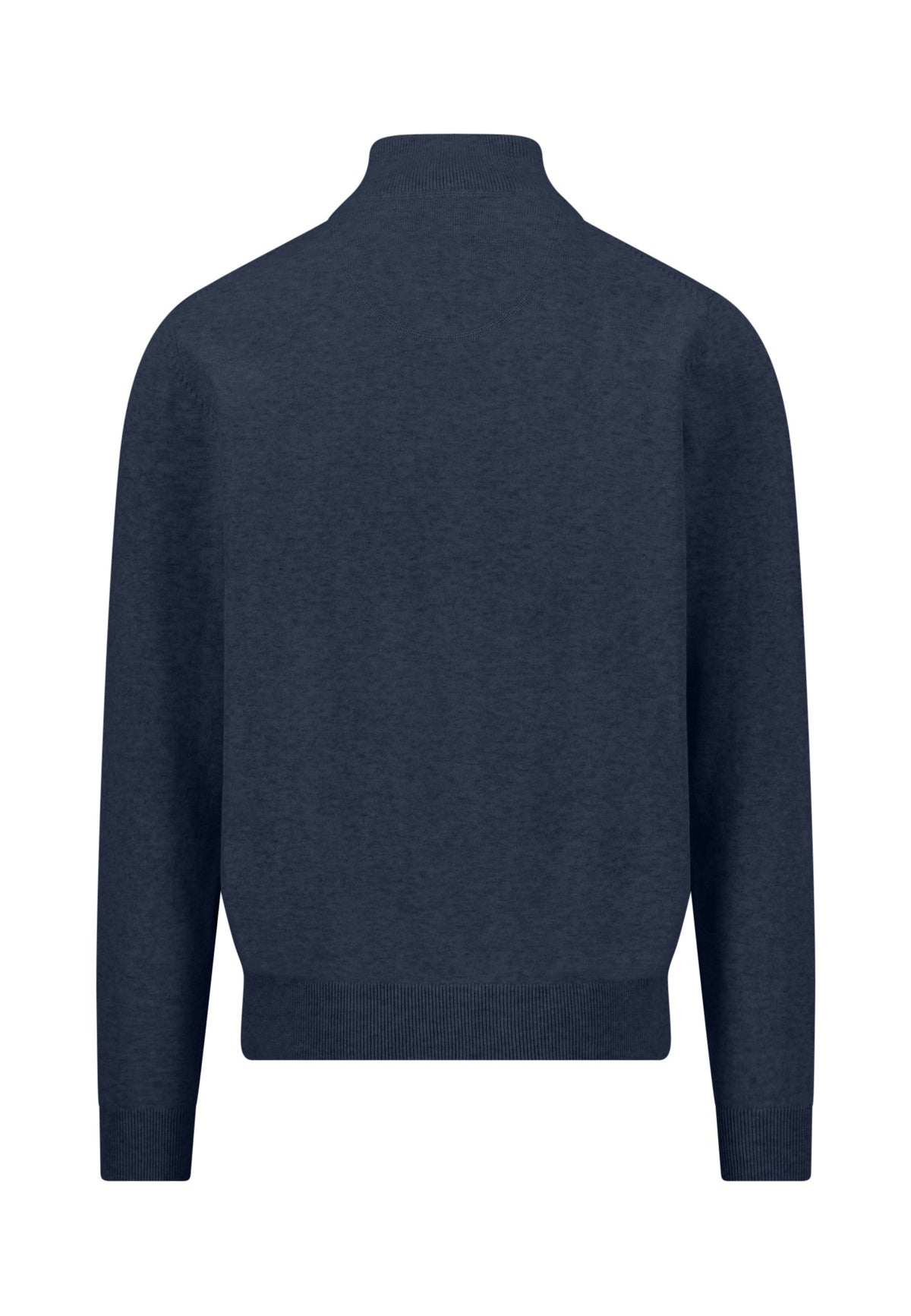 Fynch Hatton - Superfine Stand-Up-Collar Cotton Half-Zip, Ink Blue