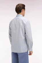 Load image into Gallery viewer, Eden Park - Checkered Straight-Cut Shirt, Light Blue