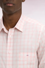 Load image into Gallery viewer, Eden Park - Checkered Straight-Cut Shirt, Light Pink