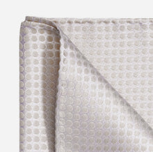 Load image into Gallery viewer, Olymp- Bow Tie/ Pocket Square Silk Pokadot Set, Nautral