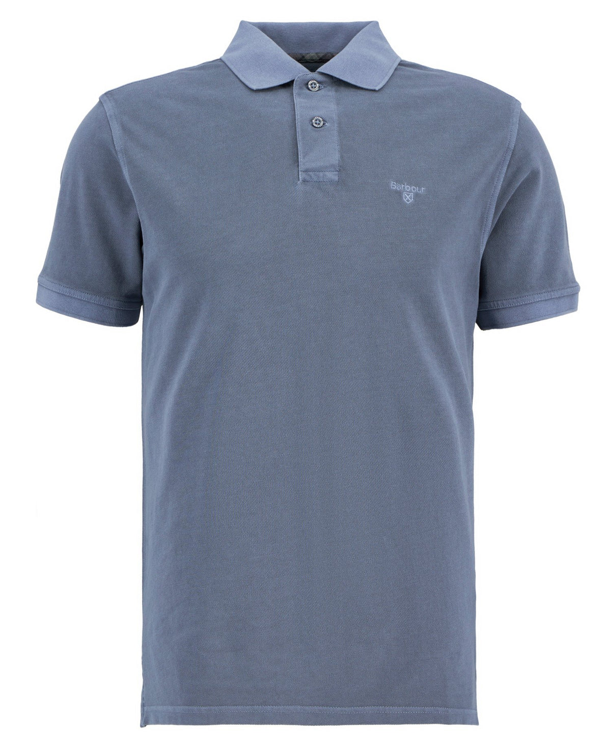 Barbour - Washed Tartan Tailored Fit Pique Polo Shirt - Washed Blue