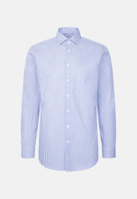 Load image into Gallery viewer, Seidensticker - Regular Fit Business Shirt, Mid-Blue Striped