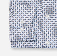 Load image into Gallery viewer, OLYMP - Luxor Modern Fit Business Shirt, New Kent, Marine / Brown Pattern