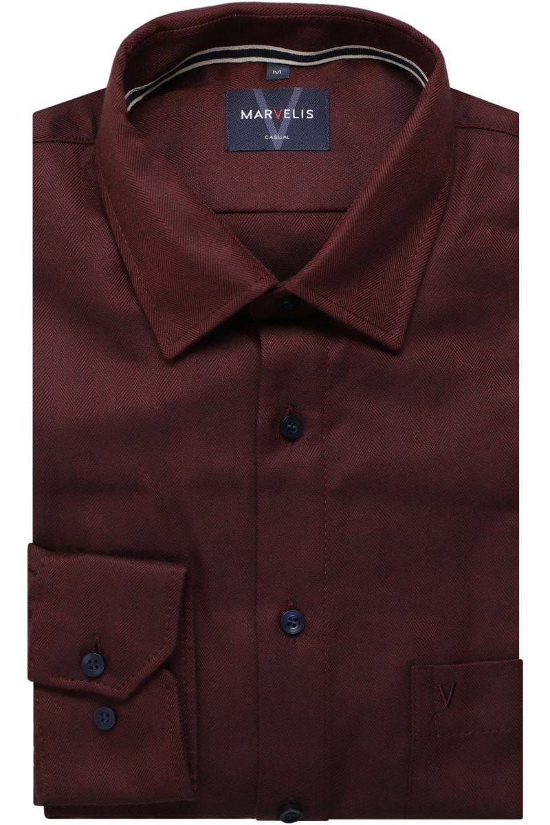 MarVelis - Casual Shirt, Burgundy | MarVelis | Tector Menswear MarVelis - Casual Shirt, Burgundy | MarVelis | Tector Menswear