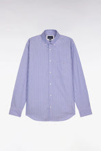 Load image into Gallery viewer, Eden Park - Pinpoint Striped Cotton Shirt, Violet / Pink