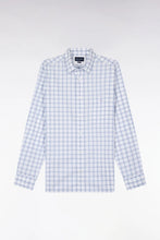 Load image into Gallery viewer, Eden Park - Checkered Straight-Cut Shirt, Light Blue