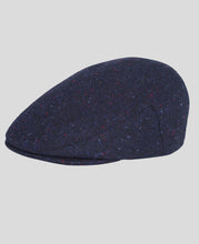 Load image into Gallery viewer, Magee - Donegal Tweed Flat Cap, Navy Salt & Pepper