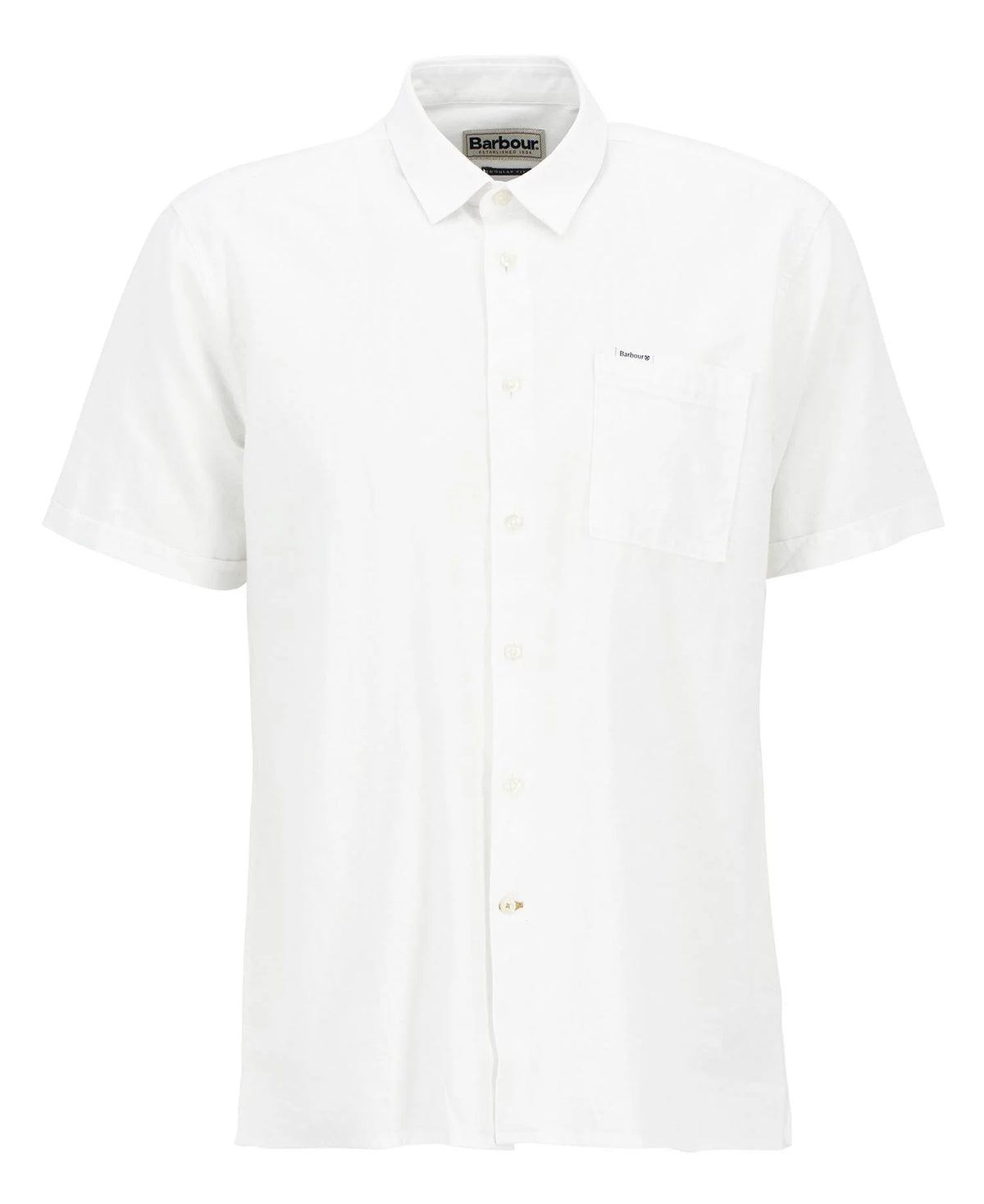 Barbour - Nelson Short Sleeve Summer Shirt, White