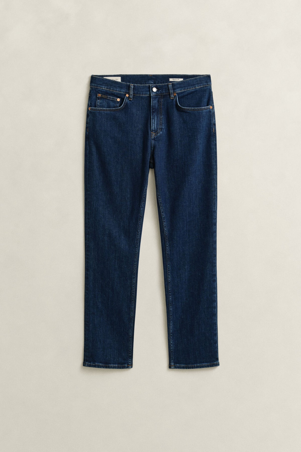 Gant - Regular Clean Wash Jeans, Mid Blue