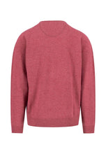 Load image into Gallery viewer, Fynch Hatton- V-neck Marino Cashmere Sweater, Berry