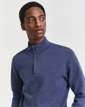 Load image into Gallery viewer, GANT - Sacker Rib Half-Zip, Dark Jeansblue Melange