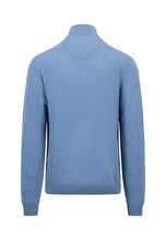 Load image into Gallery viewer, Fynch Hatton - Half Zip Knit Jumper, Cloud Blue (XL & XXL Only)