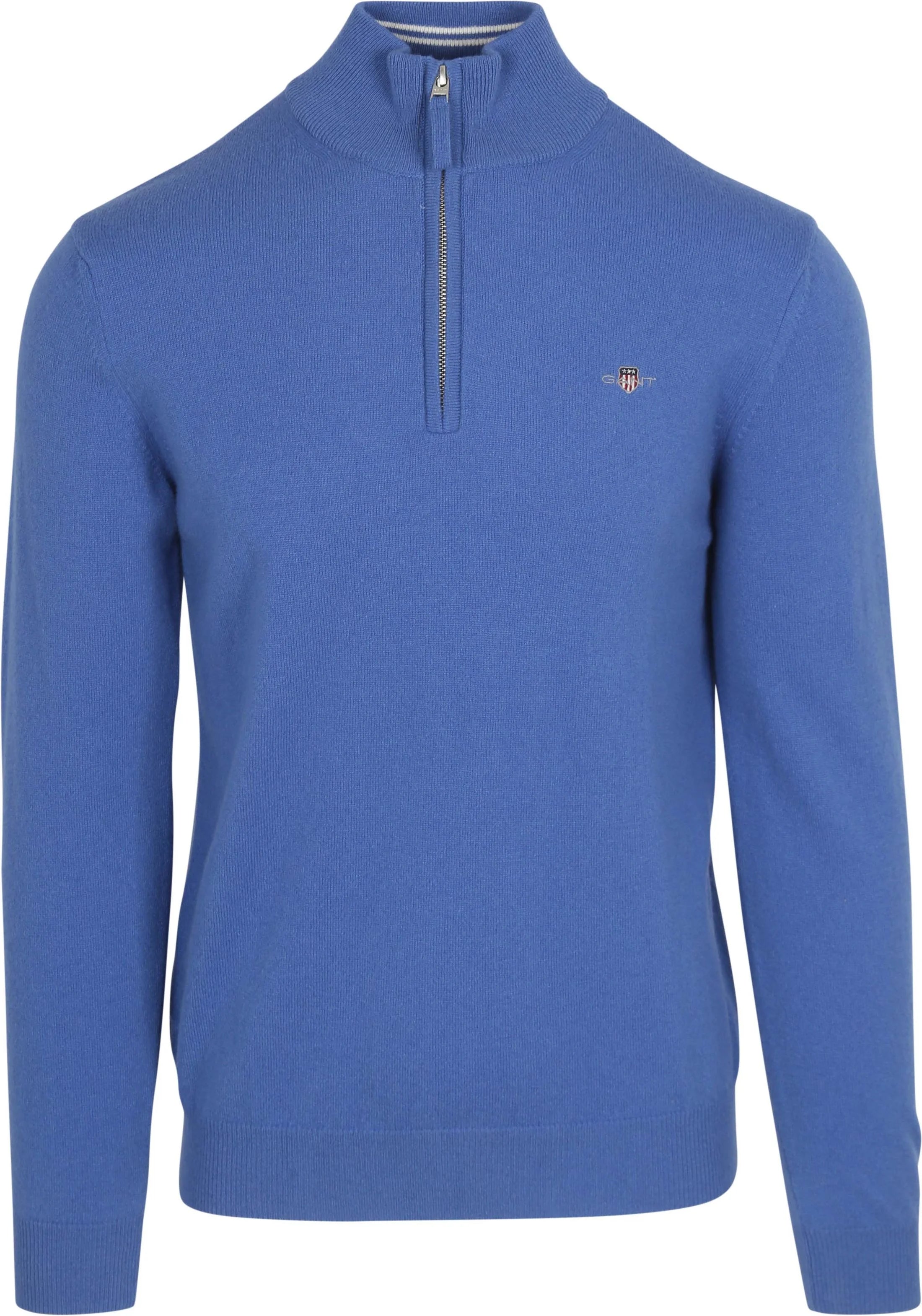 GANT - Superfine Lambswool Half Zip, Rich Blue (XXL Only) | GANT