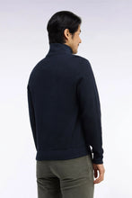 Load image into Gallery viewer, Eden Park - Cotton Fleece Trucker Neck Quarter-Zip Sweatshirt, Navy
