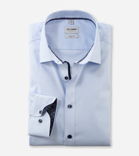 Load image into Gallery viewer, Olymp - Luxor Body Fit Self Print Shirt, Light Blue