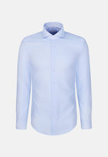 Load image into Gallery viewer, Seidensticker - Regular Fit Business Shirt, Blue Herringbone