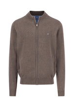 Load image into Gallery viewer, Fynch Hatton - Full-Zip Knitted Sweater, Earth
