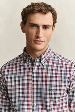 Load image into Gallery viewer, GANT - Reg Poplin Check Shirt, Deep Grape Vine