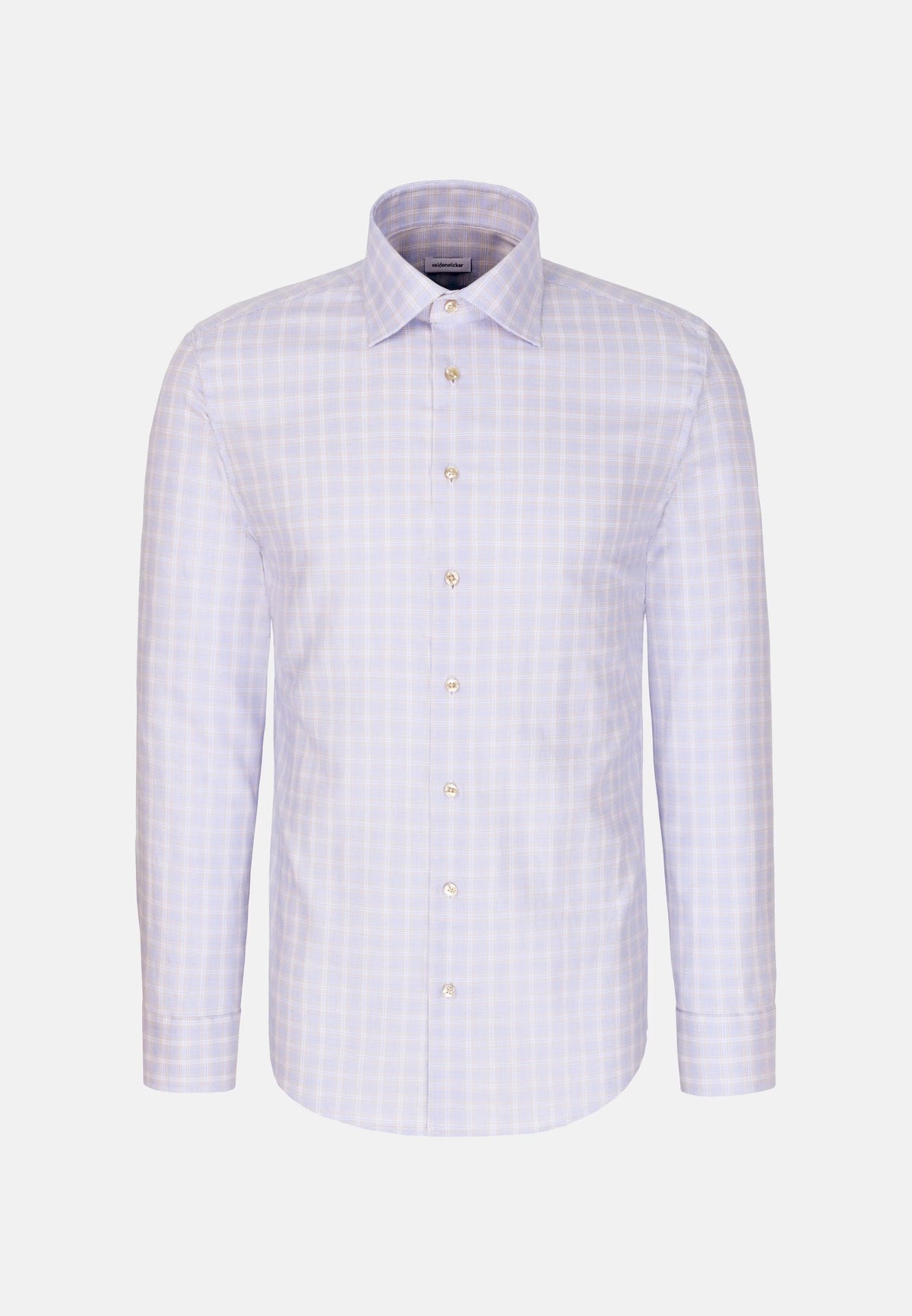 Seidensticker - Regular Fit Business Shirt, Beige Checked