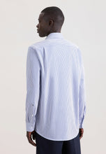 Load image into Gallery viewer, Seidensticker - Regular Fit Business Shirt, Mid-Blue Striped