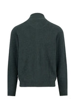 Load image into Gallery viewer, Fynch Hatton - Marino Cashmere Zip-Up Cardigan, Dark Ivy