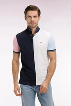 Load image into Gallery viewer, Eden Park - Two-Tone Cotton Polo Shirt, Black & White
